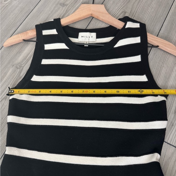 Milly Black and White Skater Dress Size Small - Picture 6 of 7